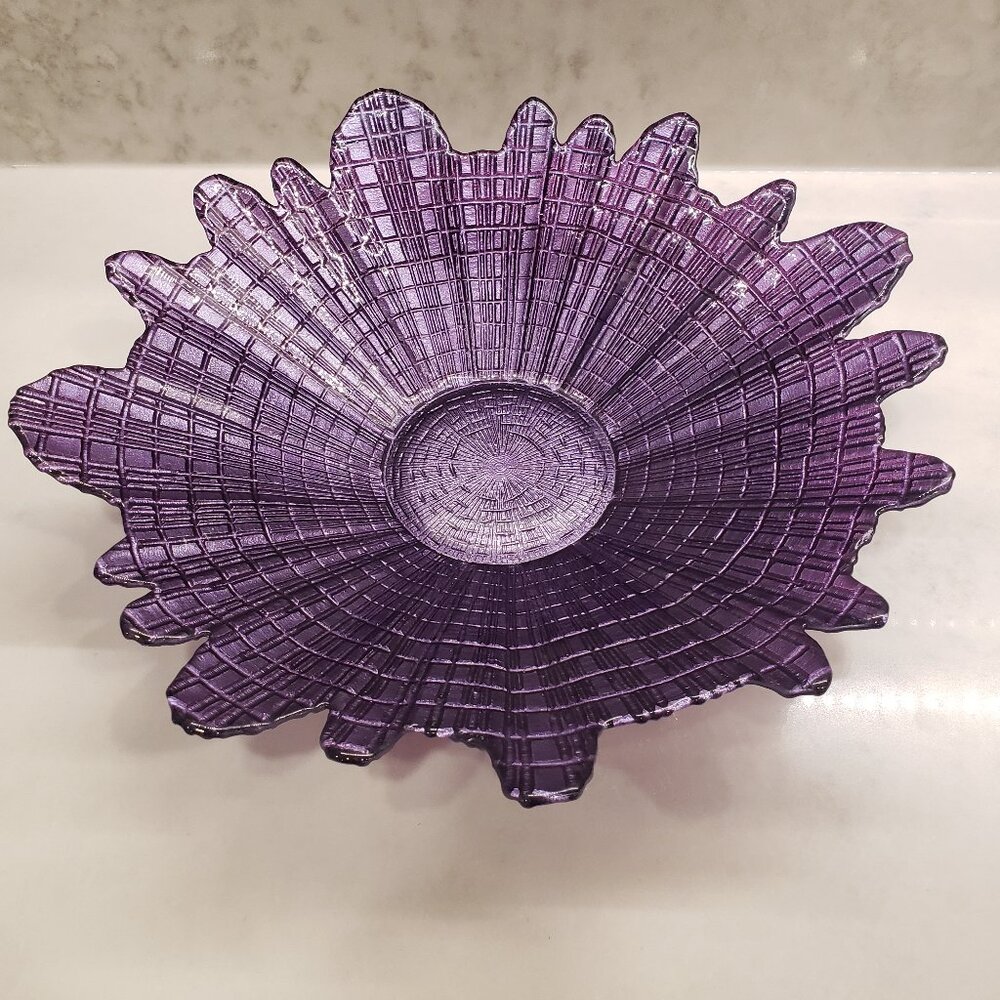 Fancy decorative purple bowl